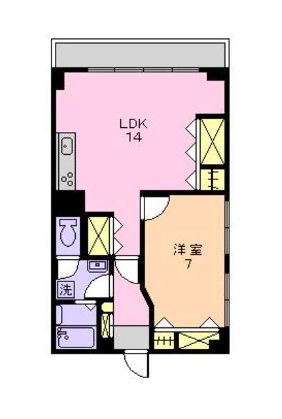 サンシティ南行徳I(2LDK/2階)の間取り写真