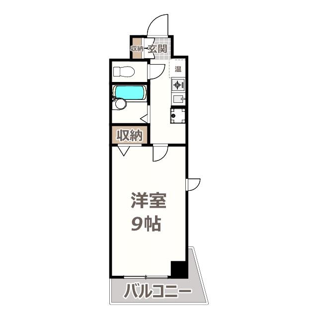 エトワール25(1K/6階)の間取り写真