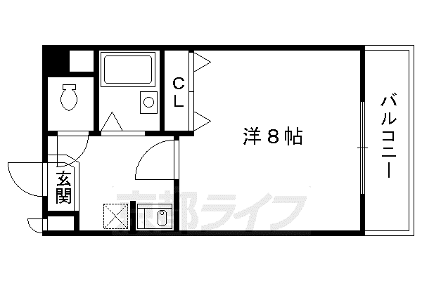 プチ・シェトワ(1K/3階)の間取り写真