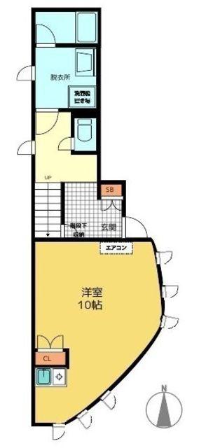 NIDE E RIVA(ワンルーム/1階)の間取り写真