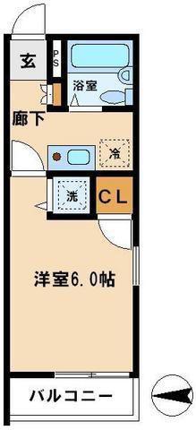 セーフ17(1K/3階)の間取り写真