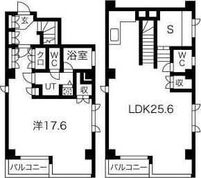ライジング泉H・Mビル(1LDK/7階)の間取り写真