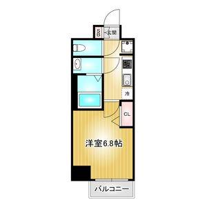 プレサンス大須観音ビザリア(1K/10階)の間取り写真