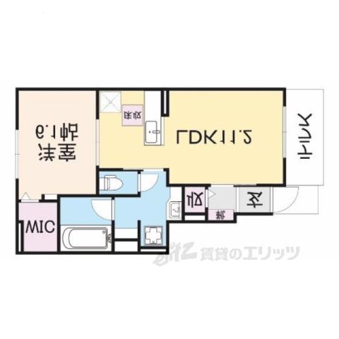 H.T.ミニョンⅤ(1LDK/1階)の間取り写真