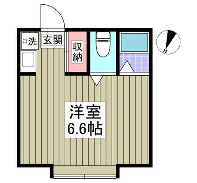 PARK SIDE HOUSE(ワンルーム/2階)の間取り写真