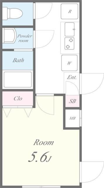 FLレジデンス菁英公館(1K/3階)の間取り写真
