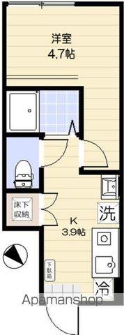 三茶レジデンス(1K/1階)の間取り写真