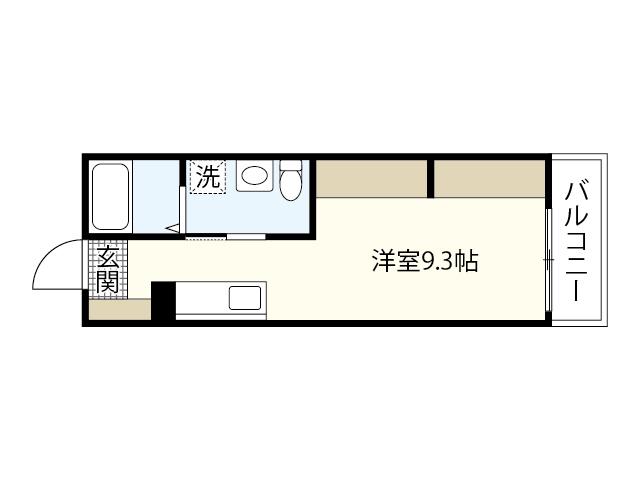 コンフォール海田(ワンルーム/2階)の間取り写真