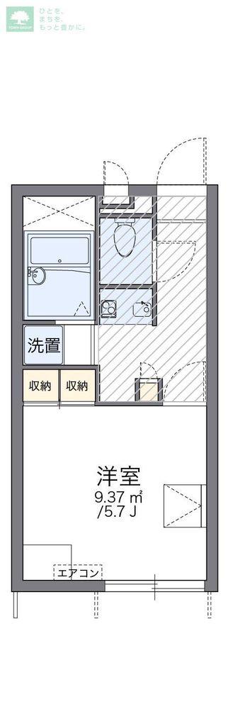レオパレスカノイヅカ(1K/1階)の間取り写真