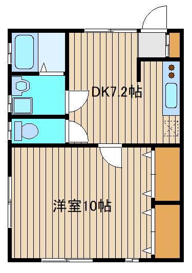 サンサーラ(1DK/2階)の間取り写真