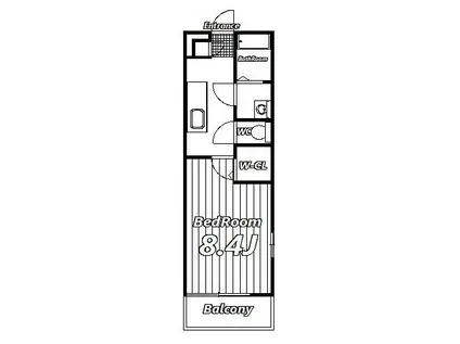 リブリ・エスペランサ(1K/1階)の間取り写真