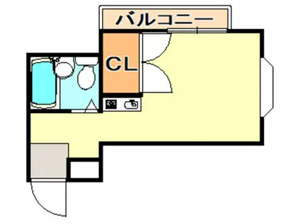 ファミーユ塩屋(ワンルーム/2階)の間取り写真