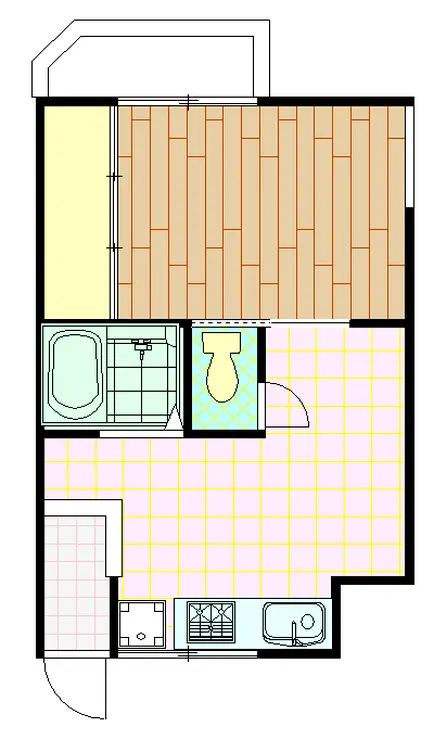 ヴィラ横須賀 B 2階階 間取り