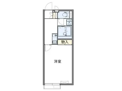 セレーネ(1K/1階)の間取り写真