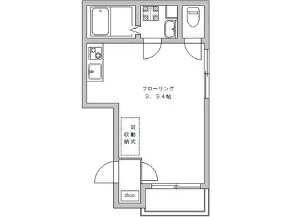 アーバンステージ神田(ワンルーム/4階)の間取り写真