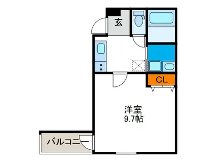 フジパレス阿倍野丸山通Ⅰ番館(1K/1階)の間取り写真