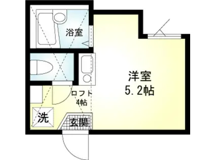 SOLA新子安(ワンルーム/1階)の間取り写真