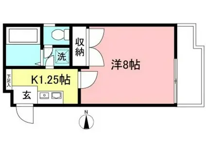ロジェ高井戸 壱番館(1K/3階)の間取り写真