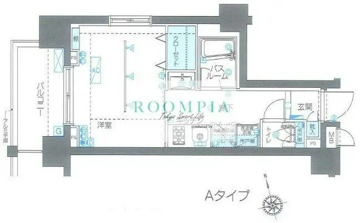 ZOOM品川南 3階階 間取り