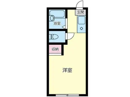 パレーシャル湘南館(ワンルーム/1階)の間取り写真