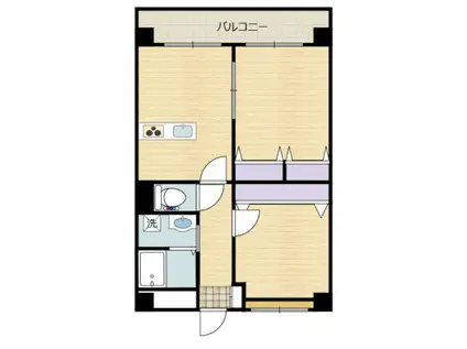 CORIN大在(2LDK/2階)の間取り写真