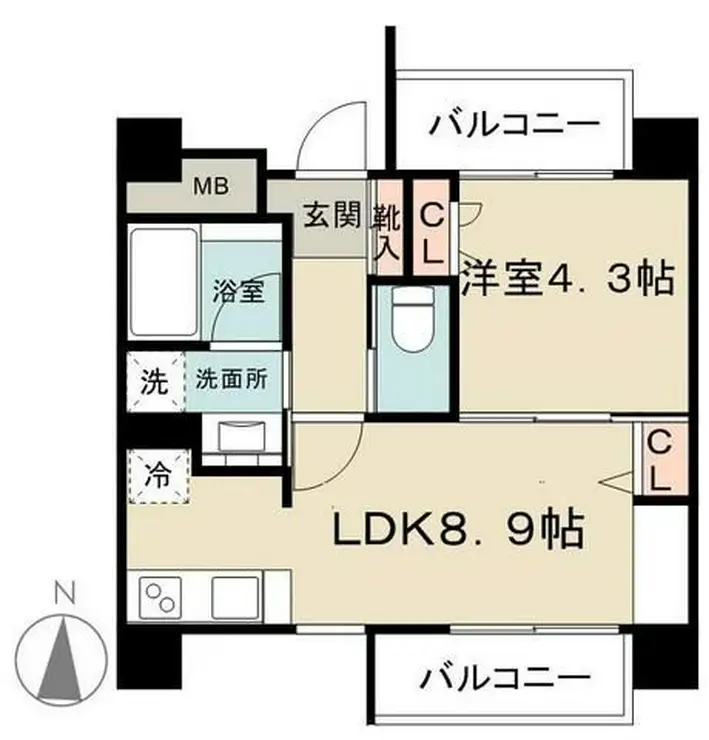 ブランシュール北町 8階階 間取り