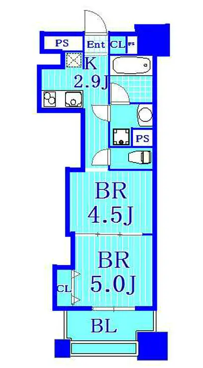 パークフラッツ横濱公園 4階階 間取り