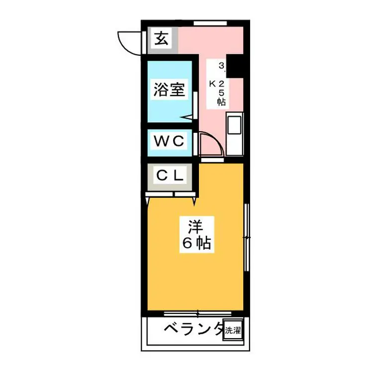 プリマベラ谷口 2階階 間取り