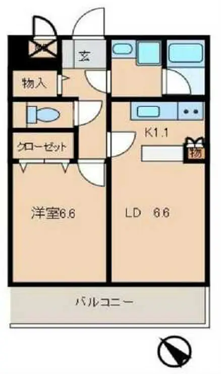 日興ロイヤルパレス白山 4階階 間取り