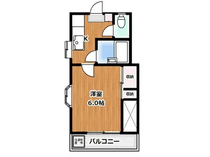 シャンテ・クレール吉祥寺(1K/1階)の間取り写真