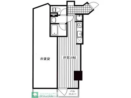 Yビル足立江北(ワンルーム/4階)の間取り写真
