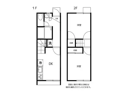 シトラスジュノス(2DK/1階)の間取り写真