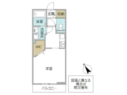 シャーメゾンYU(1K/2階)の間取り写真