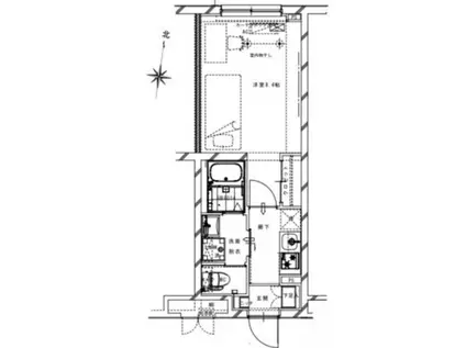 リアルワン要町(1K/2階)の間取り写真