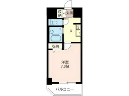 エスティメゾン錦糸町(1K/5階)の間取り写真