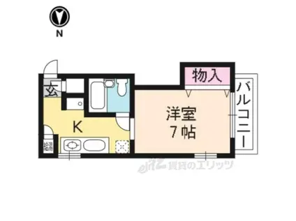 BOXY(1K/3階)の間取り写真