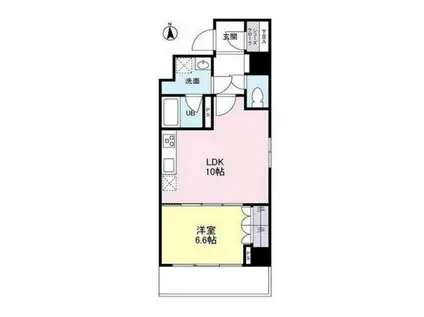 スカイタウン押上(1LDK/4階)の間取り写真