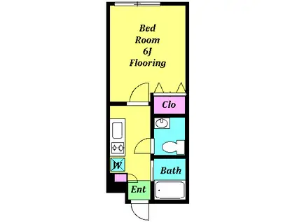 アマビーレ方南町(1K/1階)の間取り写真