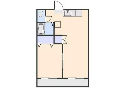 コミューン児玉B(1LDK/2階)の間取り写真