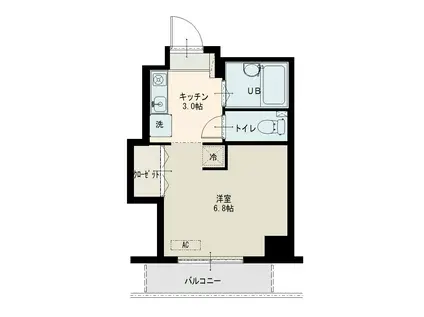 TSビル(ワンルーム/4階)の間取り写真
