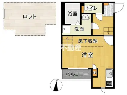 クラリスメゾン(ワンルーム/1階)の間取り写真