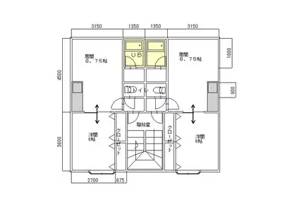 チェリーハイツ(1DK/1階)の間取り写真