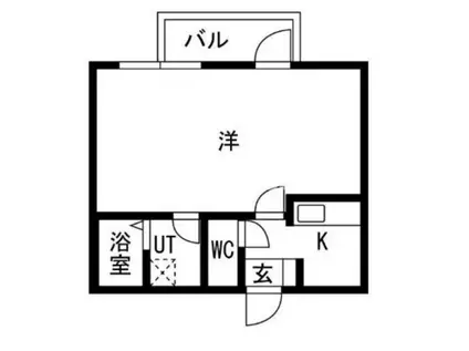 ザクラスグランドレジデンス(1K/2階)の間取り写真