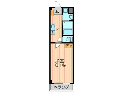 サンティール守口(1K/2階)の間取り写真