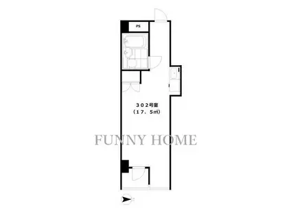 アームス経堂(ワンルーム/3階)の間取り写真