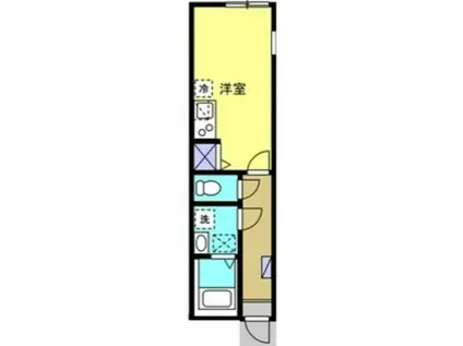 FEID LAGOON下小田中(ワンルーム/2階)の間取り写真