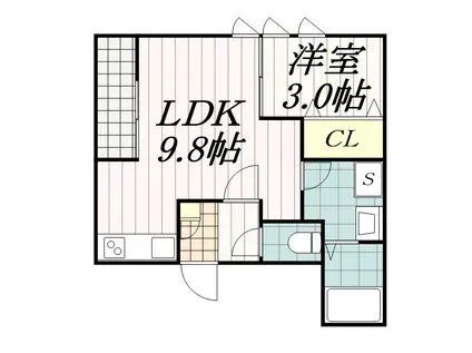 GRANTIC GRACE(1LDK/1階)の間取り写真