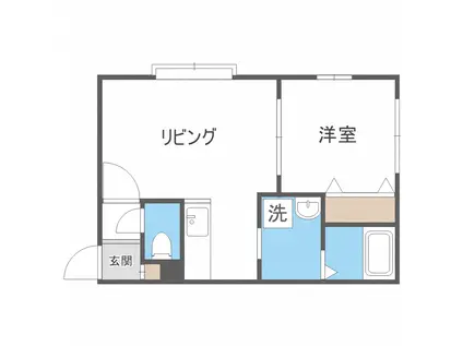 LEE SPACE 36(1LDK/3階)の間取り写真