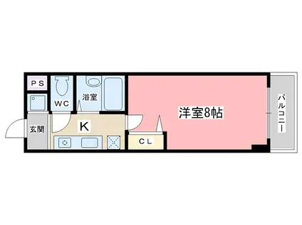 ピアプレミール(1K/3階)の間取り写真