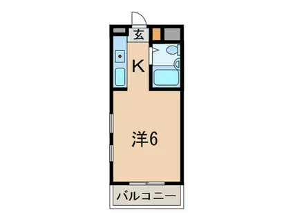 NEOダイキョー芦屋(1K/3階)の間取り写真